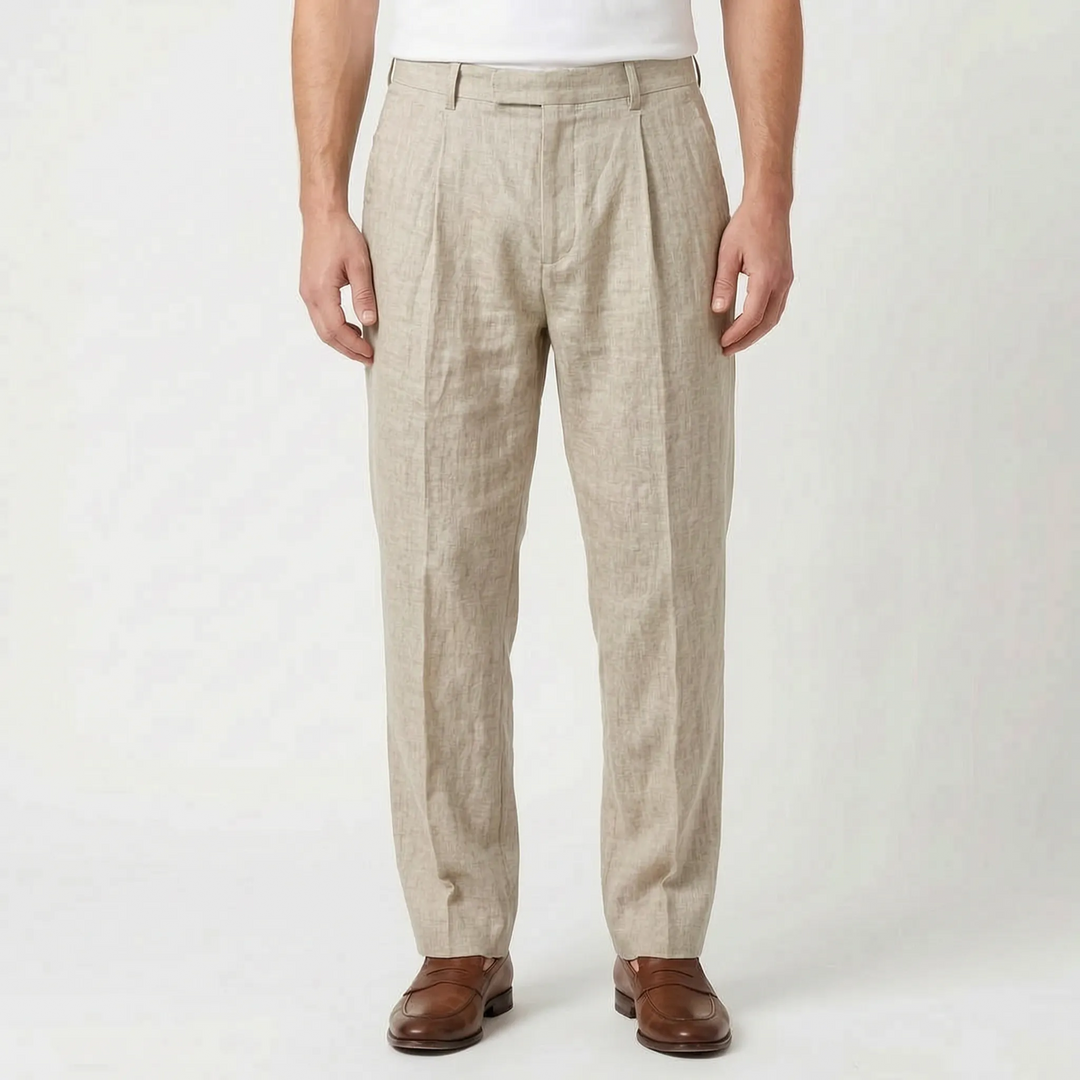 Plisowane spodnie w stylu smart casual - Caleb