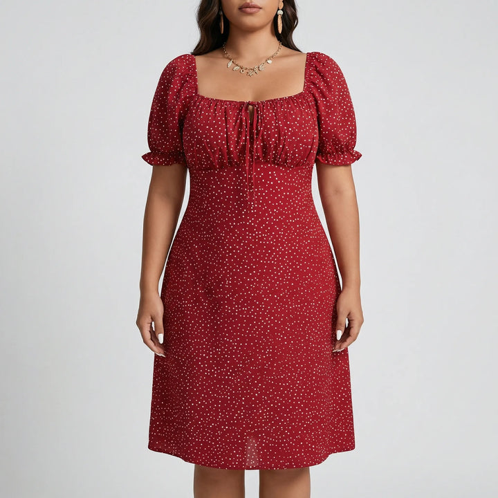 Sukienka plus size do pracy w stylu casual - Cindy