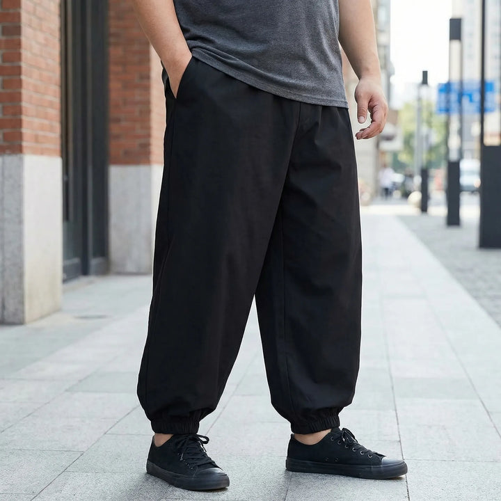 Spodnie streetwear w rozmiarze plus, luźny krój - Michael