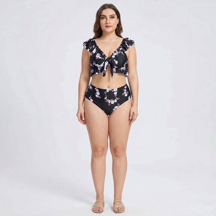 Zestaw bikini plus size z wysokim stanem - Jeanette