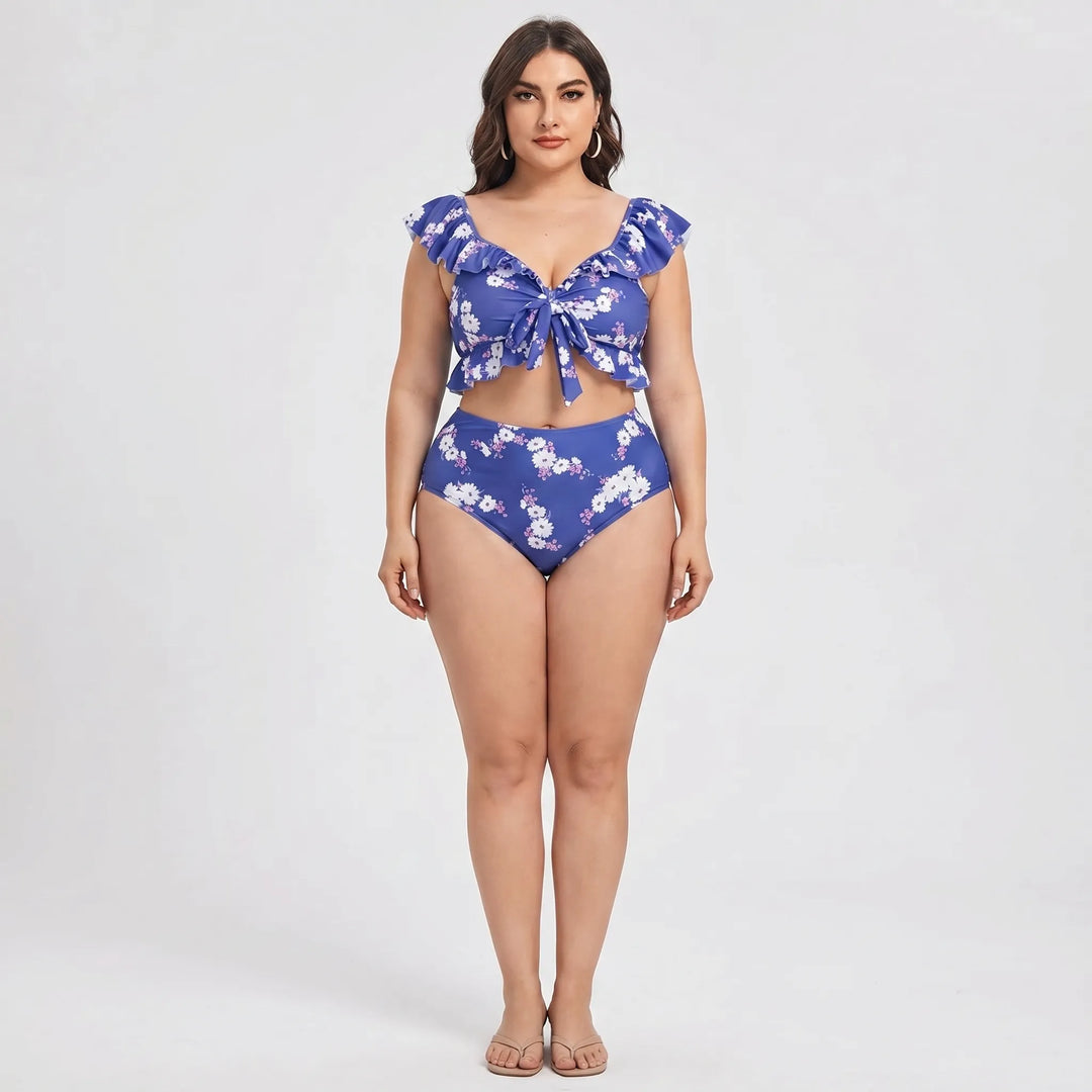 Zestaw bikini plus size z wysokim stanem - Jeanette