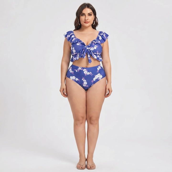 Zestaw bikini plus size z wysokim stanem - Jeanette