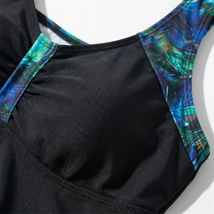 Tankini w rozmiarze plus ze szortami kąpielowymi - Danielle