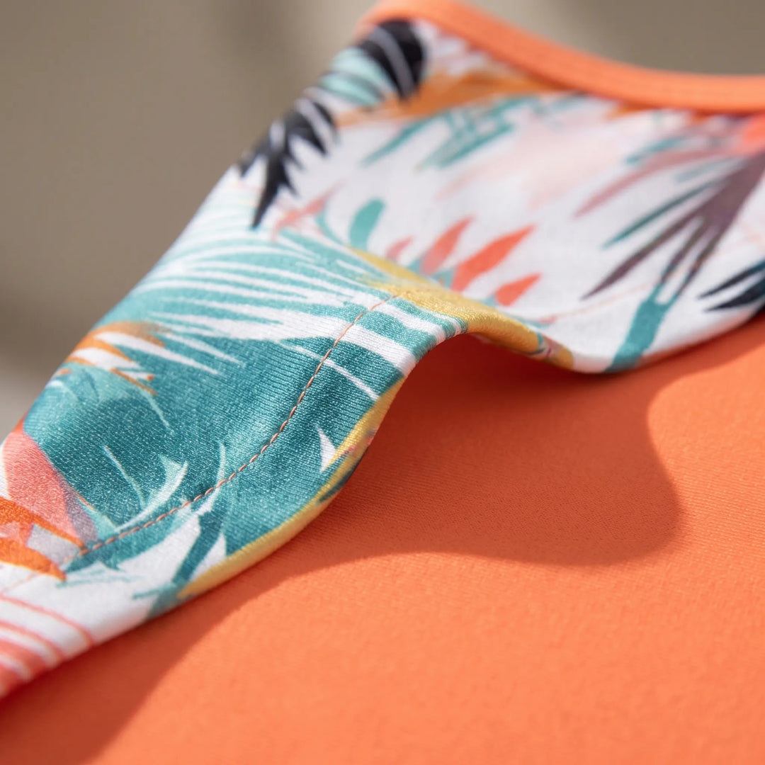 Zestaw tankini w tropikalny wzór (rozmiar plus) - Lucy