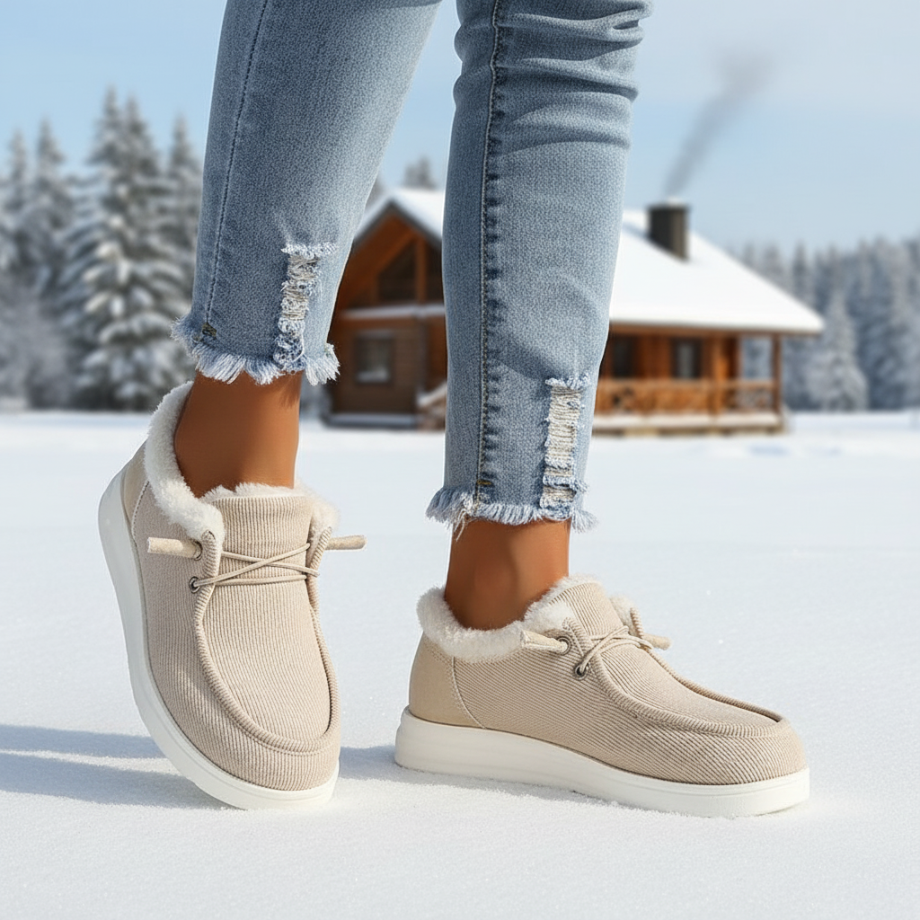 Buty zimowe z pluszowym wyściółką - Elvira