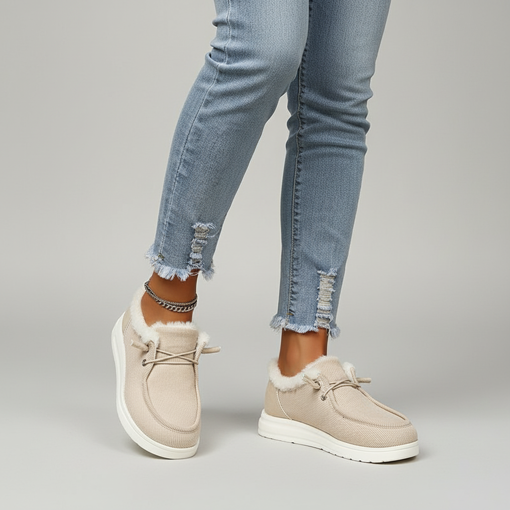 Buty zimowe z pluszowym wyściółką - Elvira