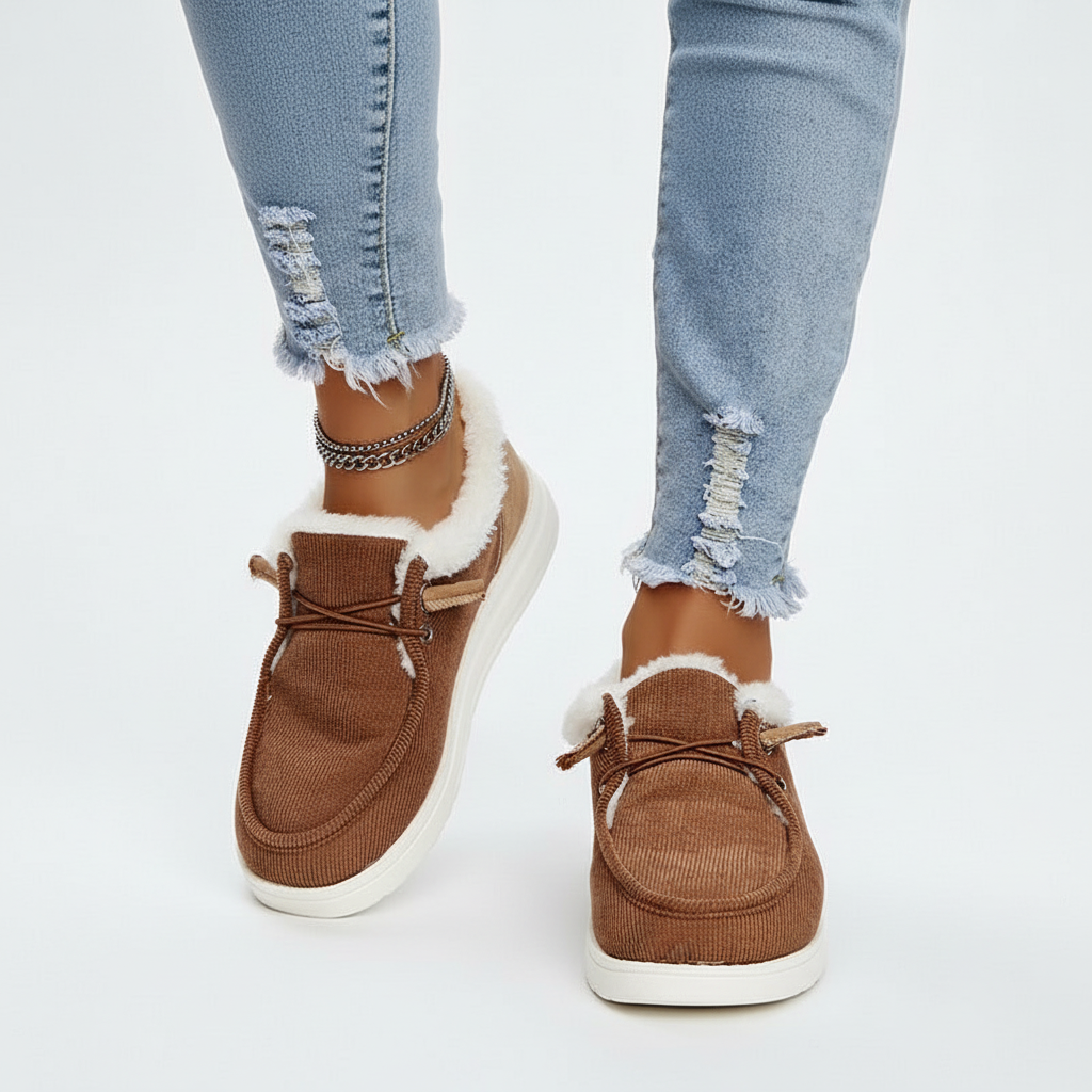 Buty zimowe z pluszowym wyściółką - Elvira