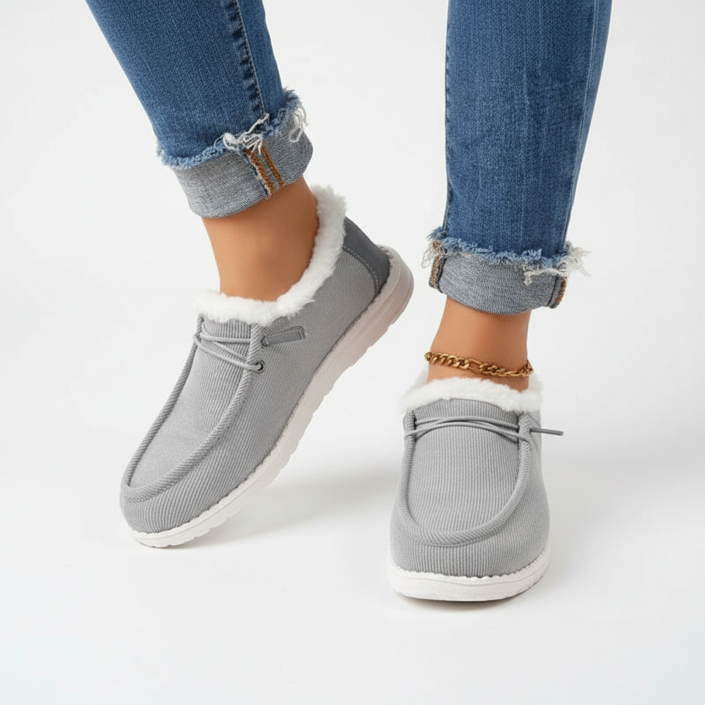 Buty zimowe z pluszowym wyściółką - Elvira