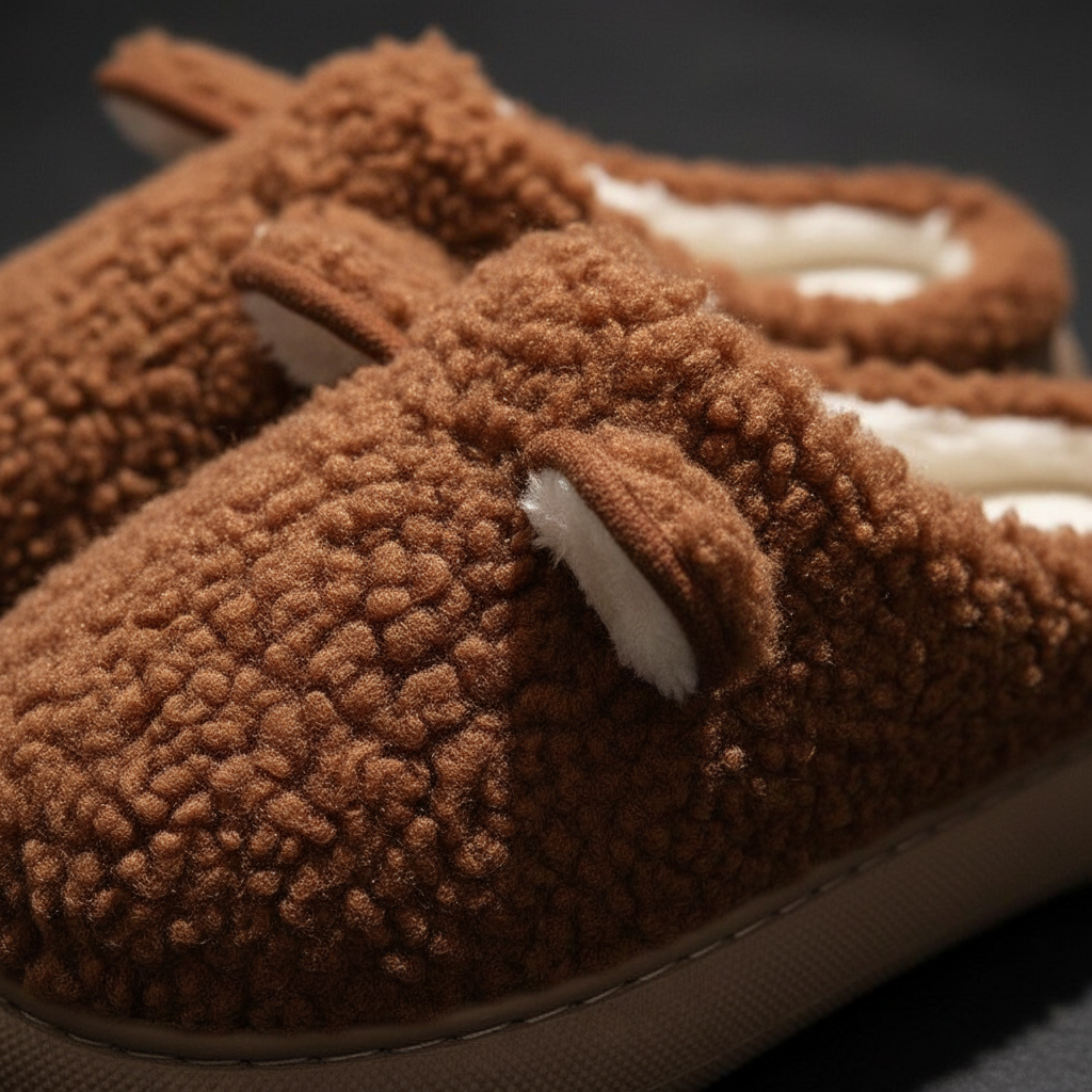Puszyste kapcie z platformą - PlushWalk