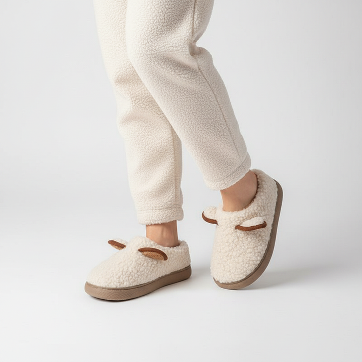 Puszyste kapcie z platformą - PlushWalk