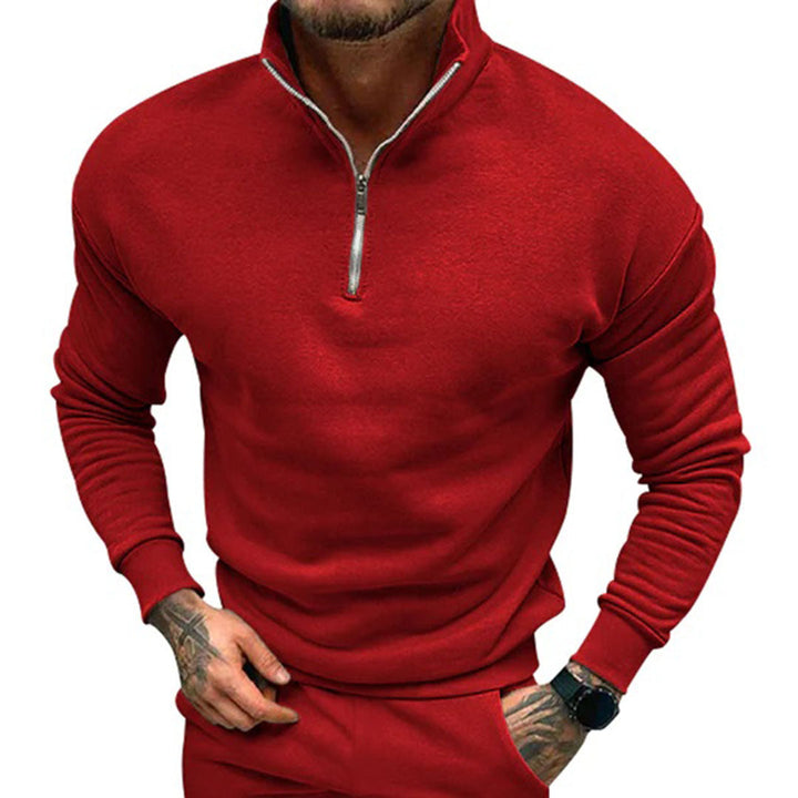 Sweter męski z półzamkiem – Matteo