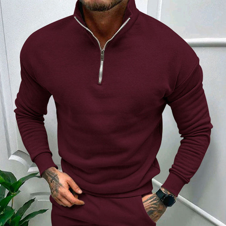 Sweter męski z półzamkiem – Matteo