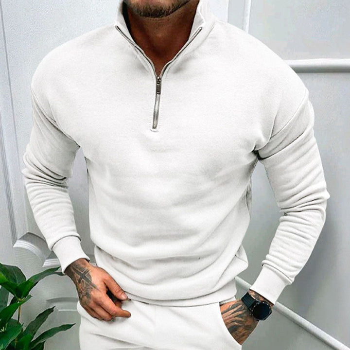 Sweter męski z półzamkiem – Matteo