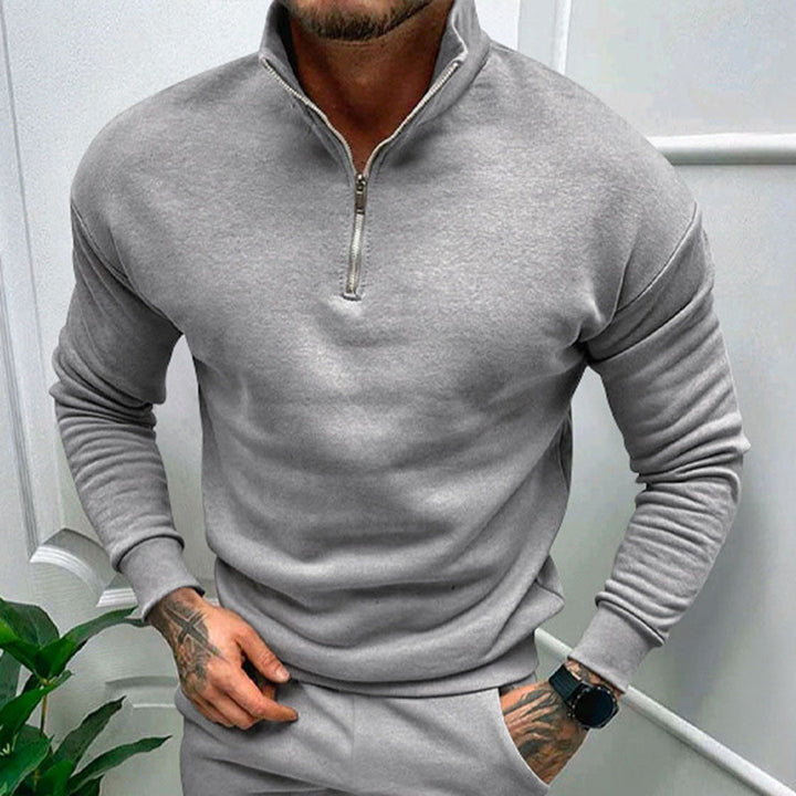 Sweter męski z półzamkiem – Matteo
