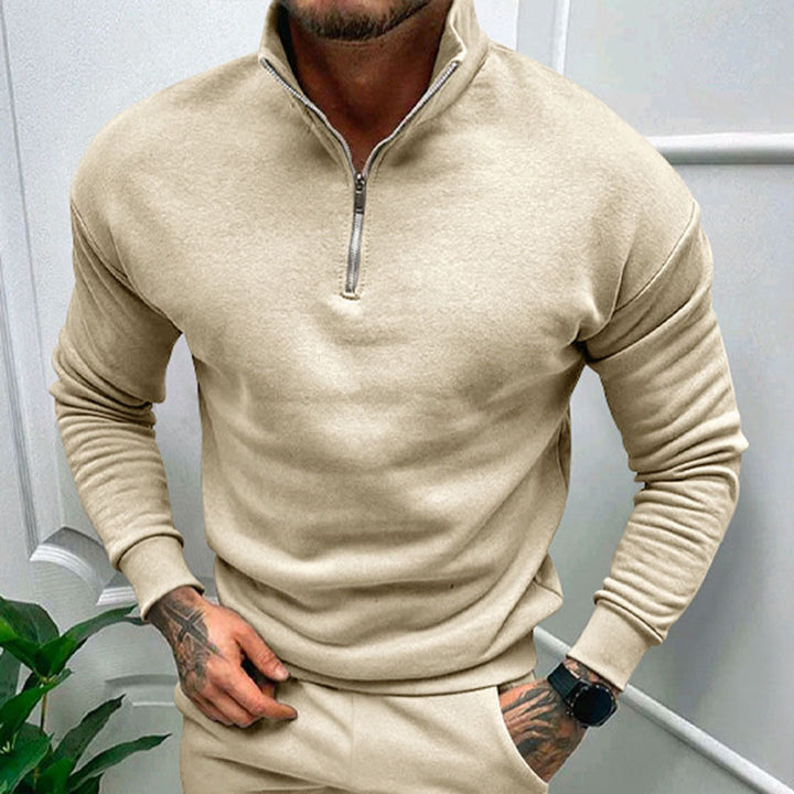 Sweter męski z półzamkiem – Matteo