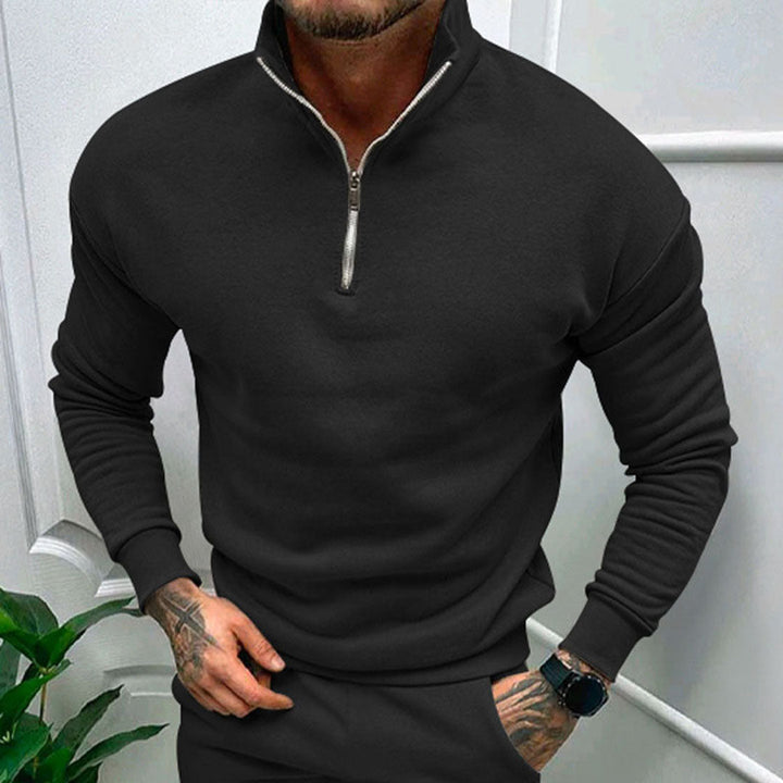 Sweter męski z półzamkiem – Matteo