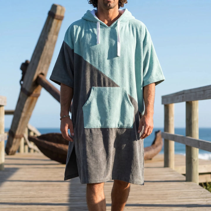 Luźne poncho do przebierania z kapturem - Sandcape