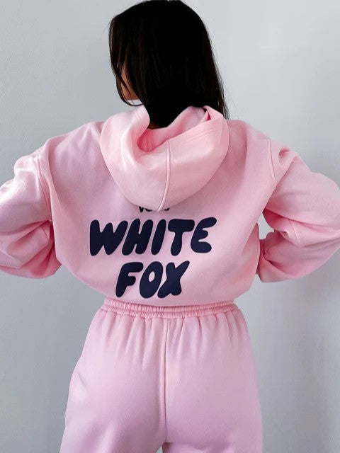 Luźny komplet loungewear z kapturem - Ramona