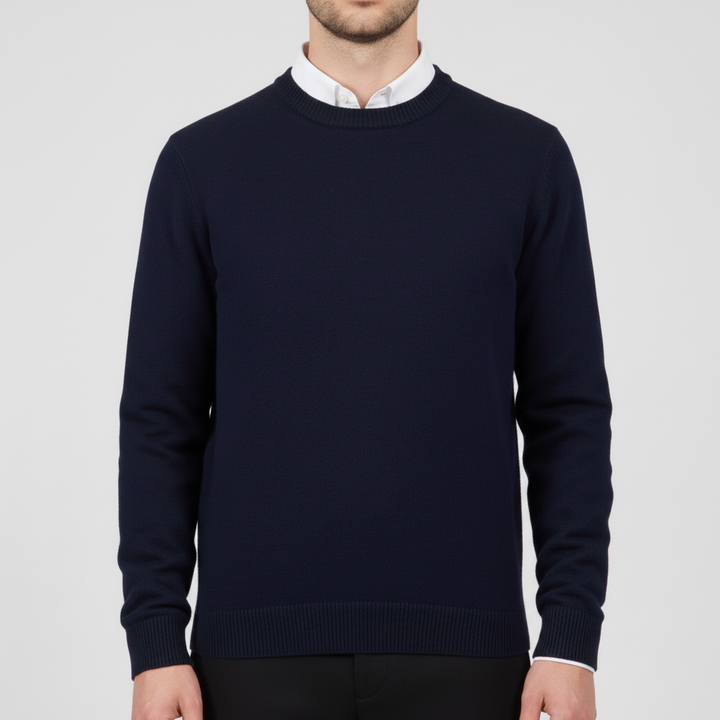 Sweter męski z okrągłym dekoltem - Francesco