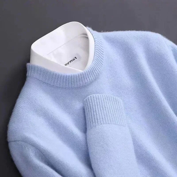 Sweter o okrągłym dekolcie z długimi rękawami - Jamie