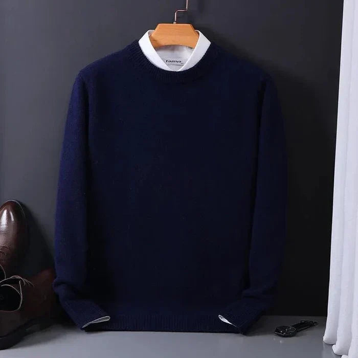 Sweter o okrągłym dekolcie z długimi rękawami - Jamie