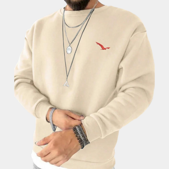 Męski sweter z okrągłym dekoltem Modern - Tiago