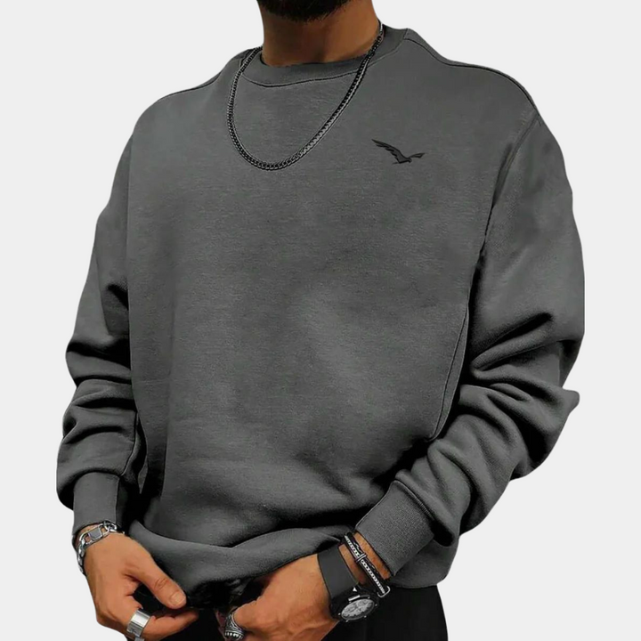 Męski sweter z okrągłym dekoltem Modern - Tiago