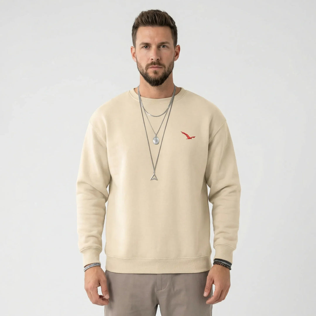 Męski sweter z okrągłym dekoltem Modern - Tiago
