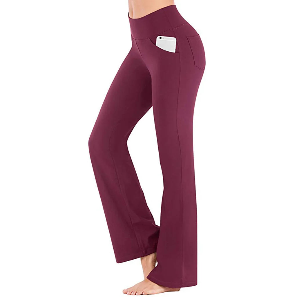 Kaminski | Eleganckie spodnie damskie bootcut o dopasowanym kroju