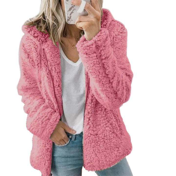 Damski płaszcz z polaru teddy – Liora