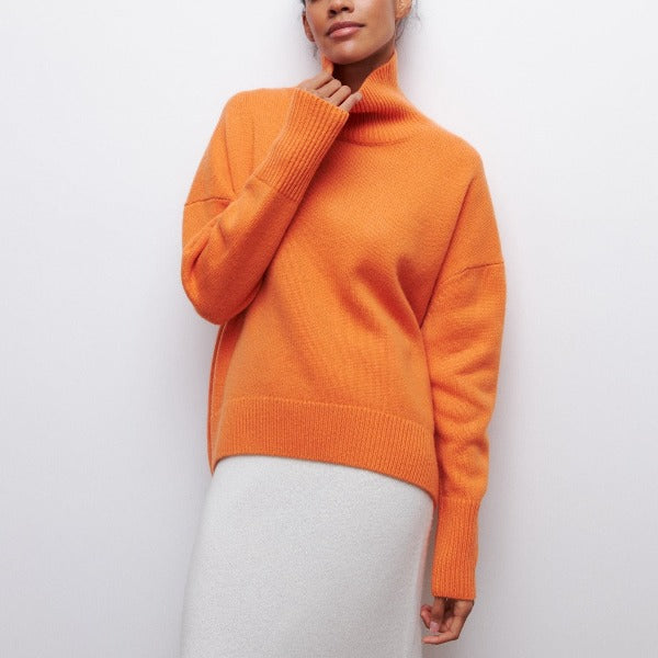 Aria | Stylowy sweter zimowy z wysokim kołnierzem