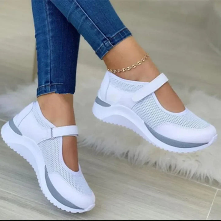 Kaminski | Lekkie damskie sneakersy ortopedyczne z paskiem