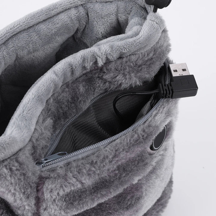 Elektryczne kapcie USB z pluszowym wykończeniem – WarmFeet
