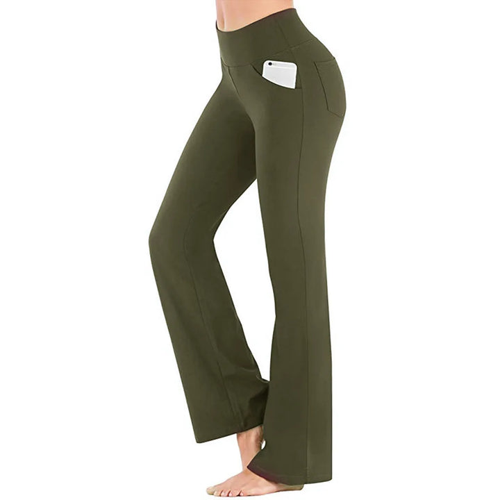 Kaminski | Eleganckie spodnie damskie bootcut o dopasowanym kroju
