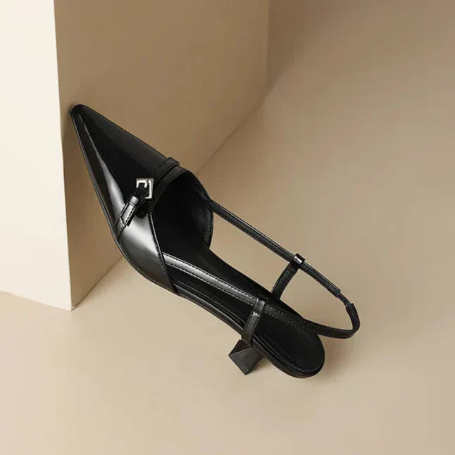 Eleganckie Szpilki Elvor z Wzorem Kota