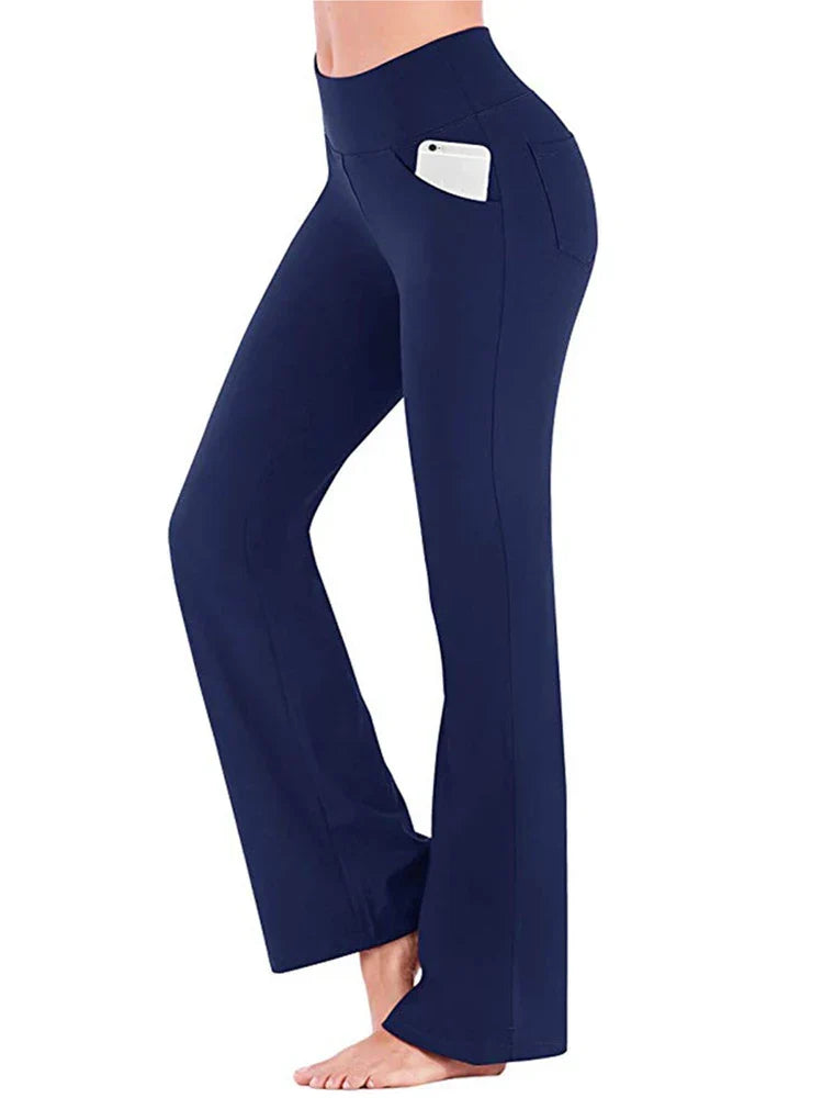 Kaminski | Eleganckie spodnie damskie bootcut o dopasowanym kroju
