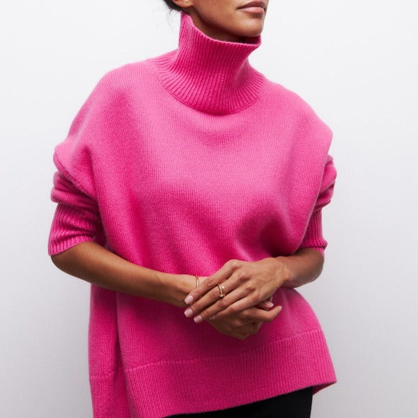 Aria | Stylowy sweter zimowy z wysokim kołnierzem