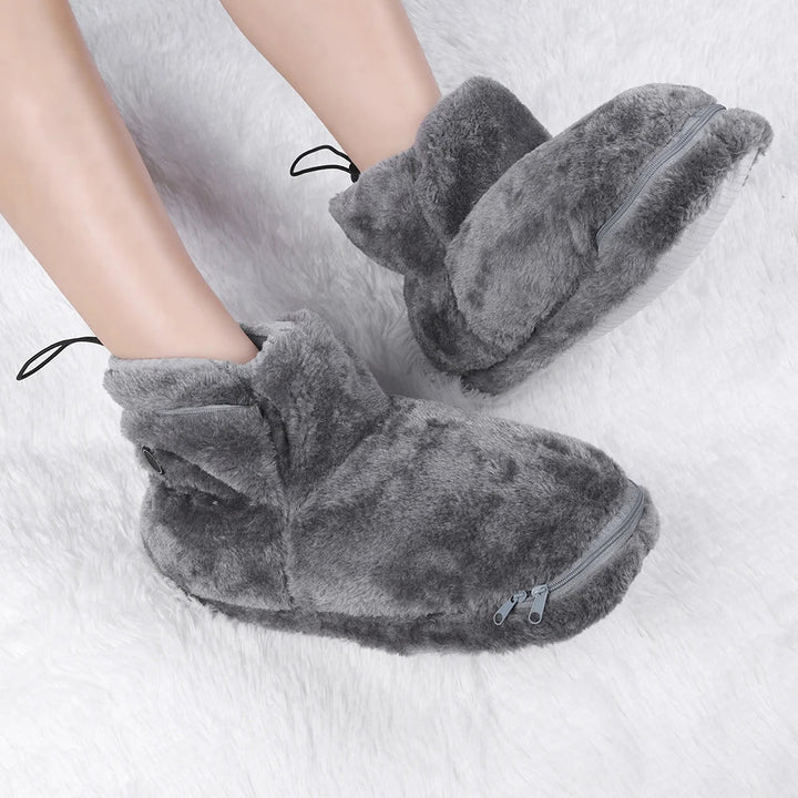 Elektryczne kapcie USB z pluszowym wykończeniem – WarmFeet