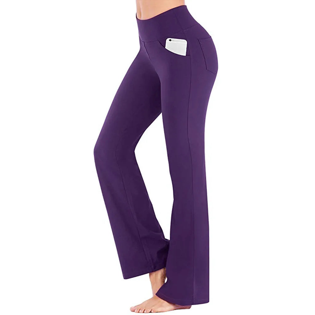Kaminski | Eleganckie spodnie damskie bootcut o dopasowanym kroju
