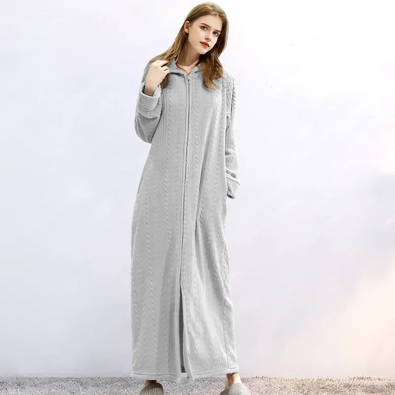Flanelowa sukienka kapucyńska dla par – CozyHug