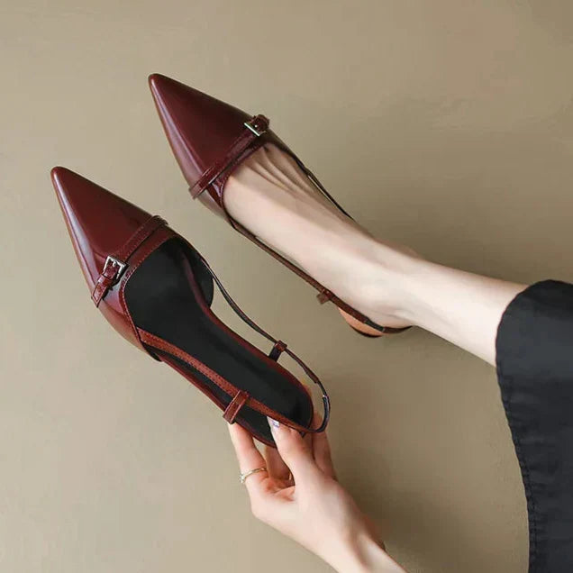 Eleganckie Szpilki Elvor z Wzorem Kota