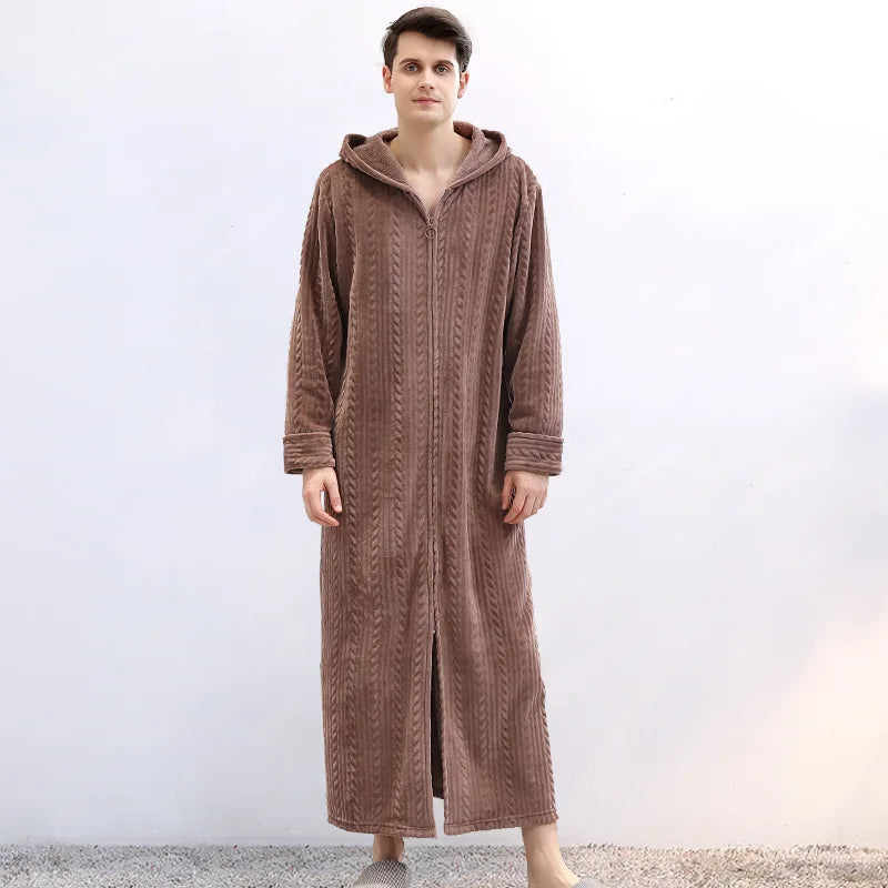 Flanelowa sukienka kapucyńska dla par – CozyHug