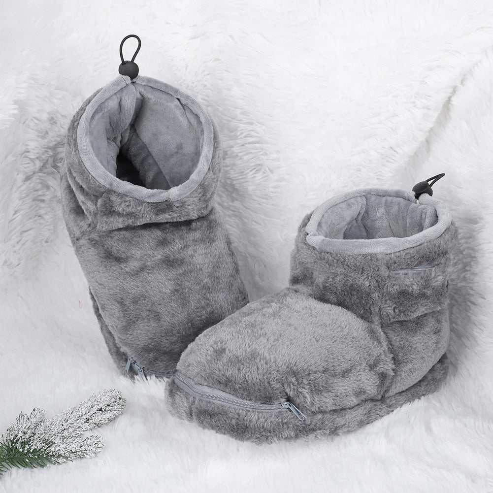 Elektryczne kapcie USB z pluszowym wykończeniem – WarmFeet