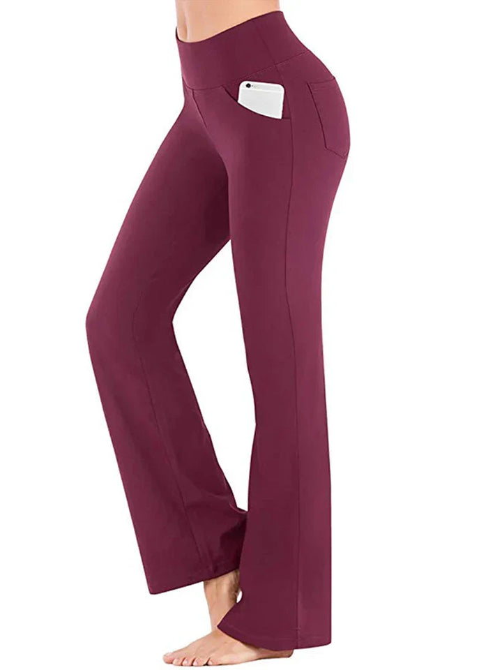 Kaminski | Eleganckie spodnie damskie bootcut o dopasowanym kroju