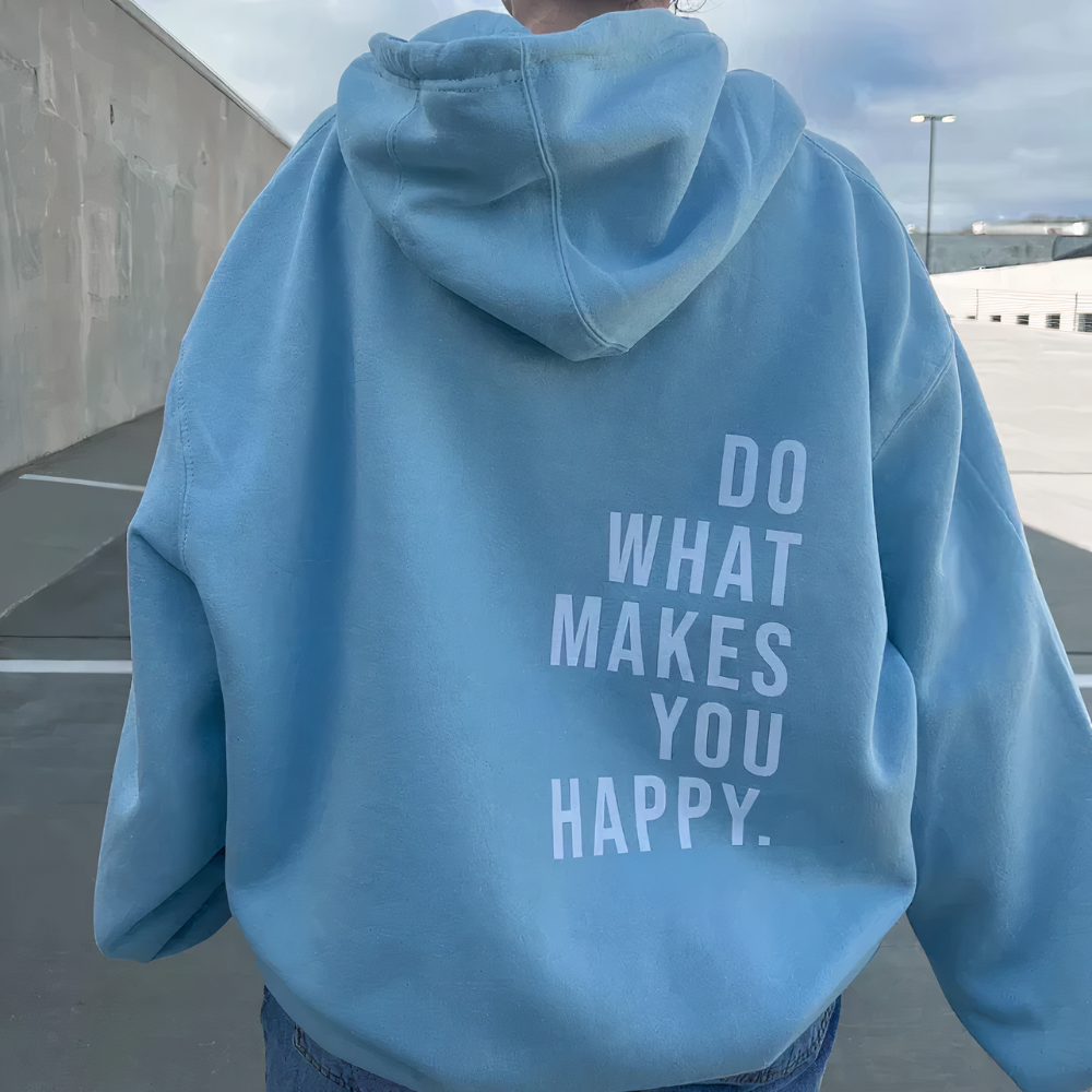 Jesienny damski sweter z kapturem – Leandra
