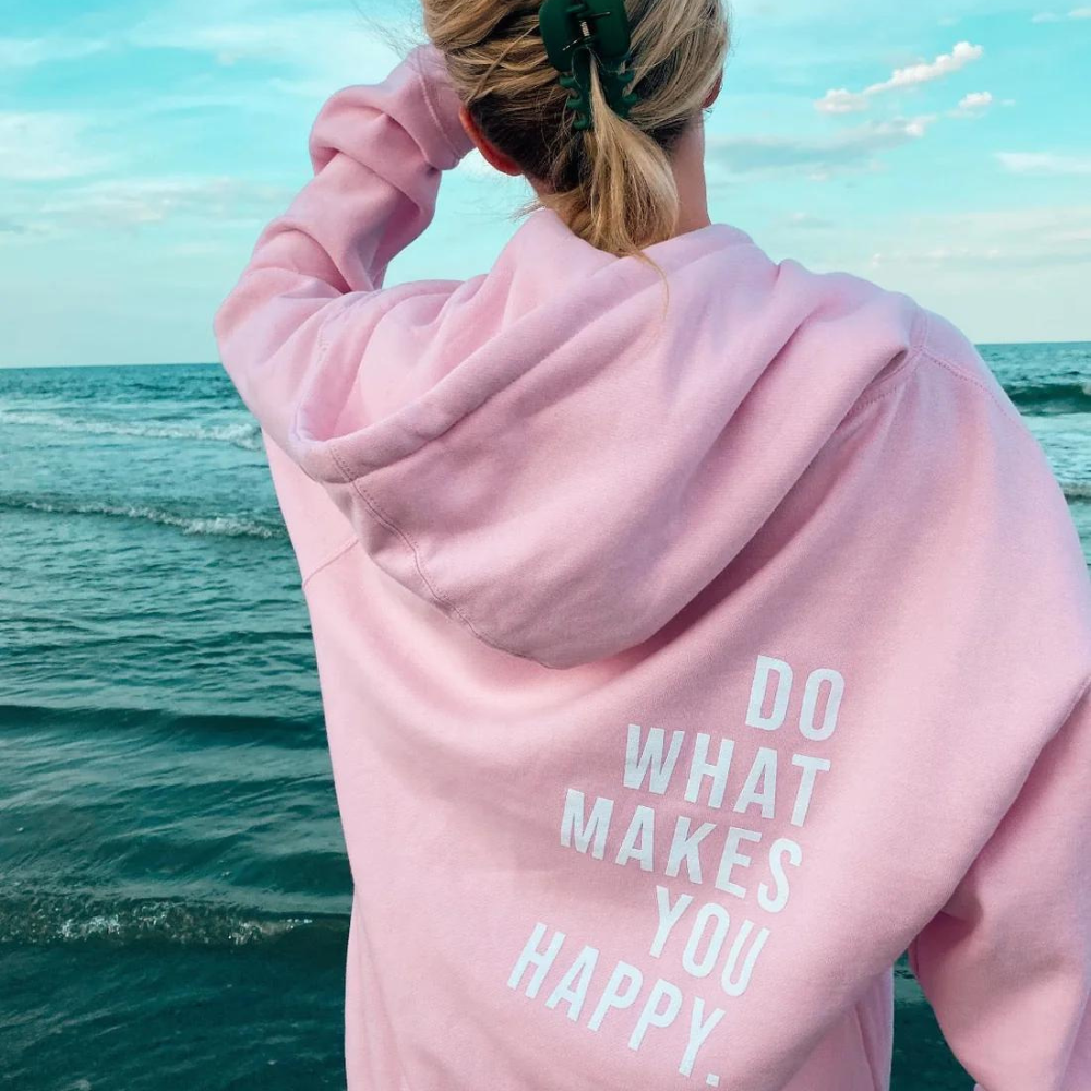 Jesienny damski sweter z kapturem – Leandra