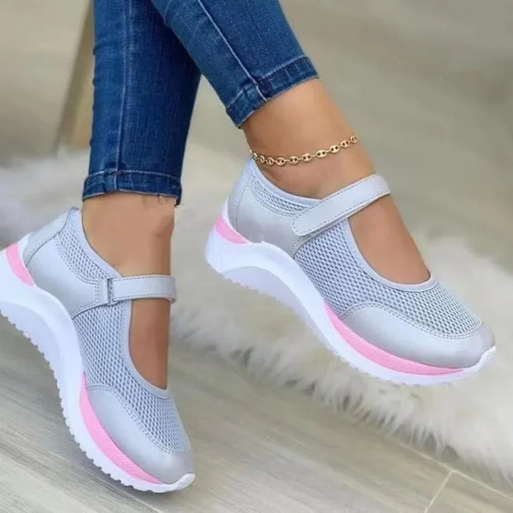 Kaminski | Lekkie damskie sneakersy ortopedyczne z paskiem