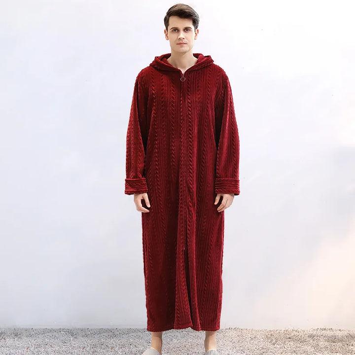 Flanelowa sukienka kapucyńska dla par – CozyHug