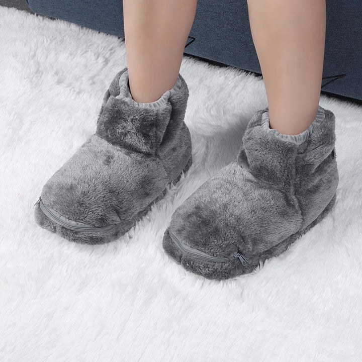 Elektryczne kapcie USB z pluszowym wykończeniem – WarmFeet