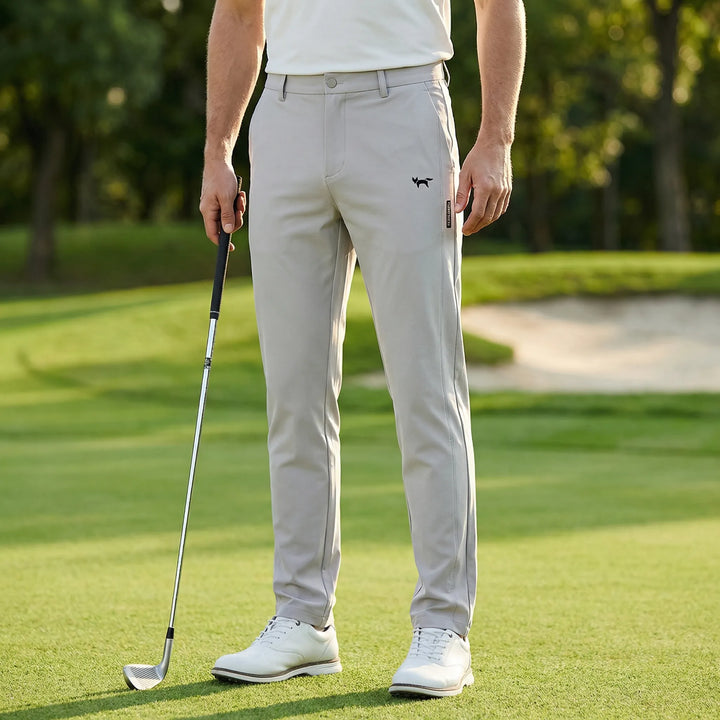 Męskie spodnie golfowe o wąskim kroju - Emmett
